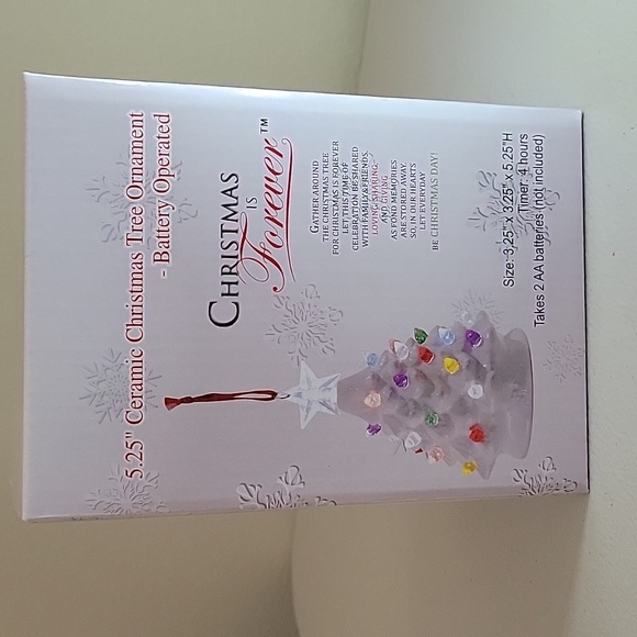 Brand new in a box. Christmas is forever. The Christmas tree is white. - Picture 1 of 3